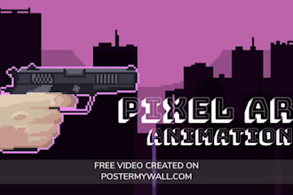 draw pixel art sprite, pixel art, pixel art animation for games