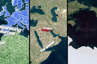 create short map animations like geogobletales