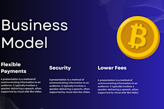 design pitch deck presentation for crypto, nft, web3, blockchain and whitepaper