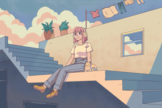 create lofi loop animation brb lofi girl vtuber starting soon youtube twitch