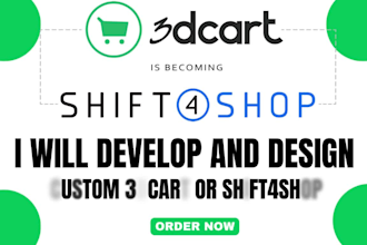 build and develop your shift4shop or 3dcart website design