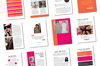 design unique ebook, PDF lead magnet, workbook, journal, planner and mockup ai