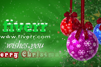 do a christmas and new year greeting video