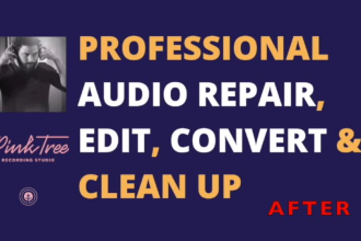 professionally edit, convert, clean up and repair your audio