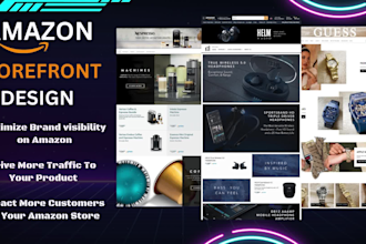 do professional amazon storefront design or amazon storefront