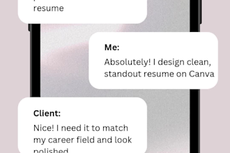 design a professional and modern canva resume