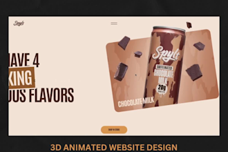 3d animated webflow website figma to webflow, redesign, 3d spline, gsap, threejs
