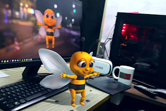 do 3d models and animation for ar apps in fbx,glbt format