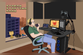 create animated loading screen for your stream channel