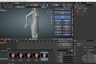 rig your character in blender