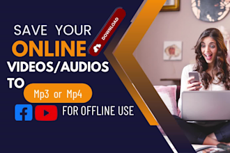 save your online videos to mp3 or mp4 offline