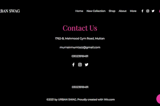 design wix ecommerce store or wix online website