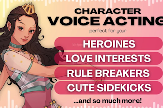 be your female voice actor