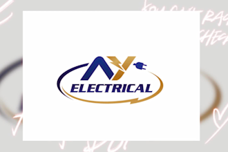 design a modern minimalist luxury electrical logo