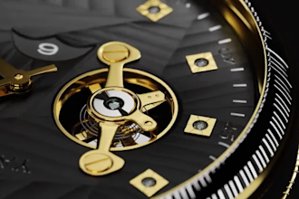 do 3d product animation video photorealistic 3d modeling cgi animation 3d watch
