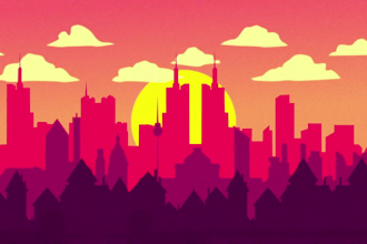 create a 2d looping parallax flat animation