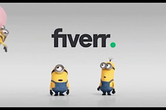 do minions balloons intro with your text and logo