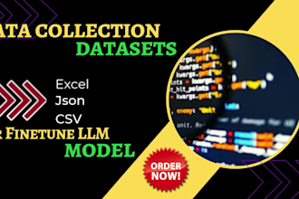 collect and clean your data to create dataset for llm