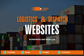 develop dispatch logistics trucking freight and shipping website