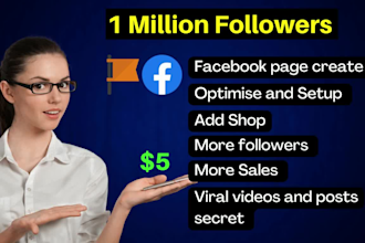 create facebook page and increase followers viral page setup