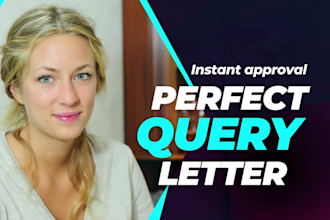 write or critique persuasive query letter, book proposal for agent and publisher