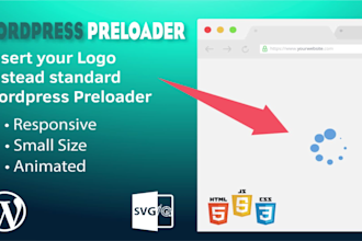 animate svg, lottie json or GIF loader and animation for wordpress