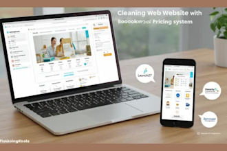 do a cleaning service website booking koala website with pricing system