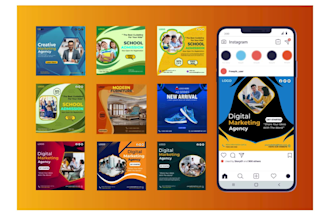 social media design using adobe illustrator and photoshop