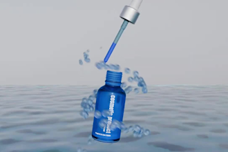 do realistic premium 3d cosmetic design, 3d skincare animation with 3d rendering