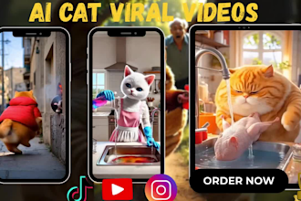 make viral ai cat videos ai stories ai animal fusion video for youtube channel