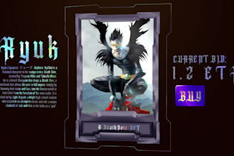 create parallax nft trading cards