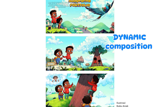 draw cartoon children book illustrations