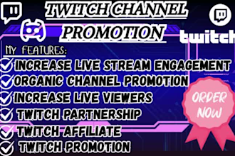 set up twitch affiliate twitch partner twitch live viewers twitch promotion