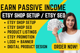 etsy shop setup with etsy product listing etsy digital product drop shipping seo