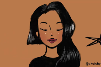make digital illustrations of characters