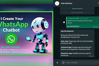 create your whatsapp chatbot for your business