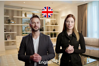 make a promotional ai spokesperson video