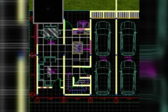 draw building plans, plans of building services