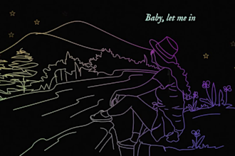 create an animated lyric video for your song, music video