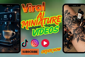 create viral ai miniature videos ai miniworkers ai minichef ai product videos