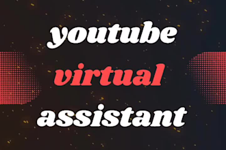 be your professional youtube virtual asistant