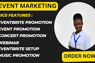 promote and market your event on eventbrite, event promotion, event marketing