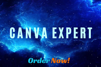 be your canva expert logo designs and any type of template