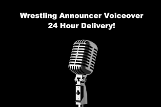 record anything as a wrestling announcer