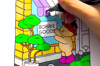 make a coloring page video for youtube , amazon kdp ads tiktok