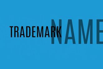 do a trademark search report for brand name tagline business
