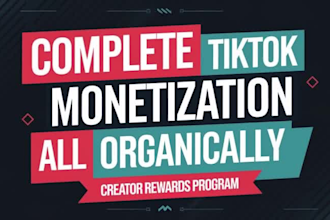 manage your tiktok page for tiktok monetization organic tiktok promotion