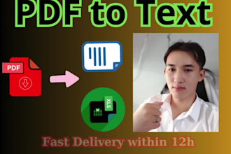 fast convert PDF to excel, PDF to text using ocr tools