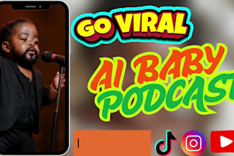 create viral ai baby talking video podcast ai baby video your look alike baby
