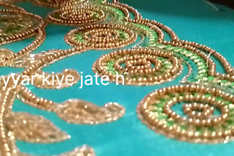 create beautiful custom  hand embroidery  on women fabric